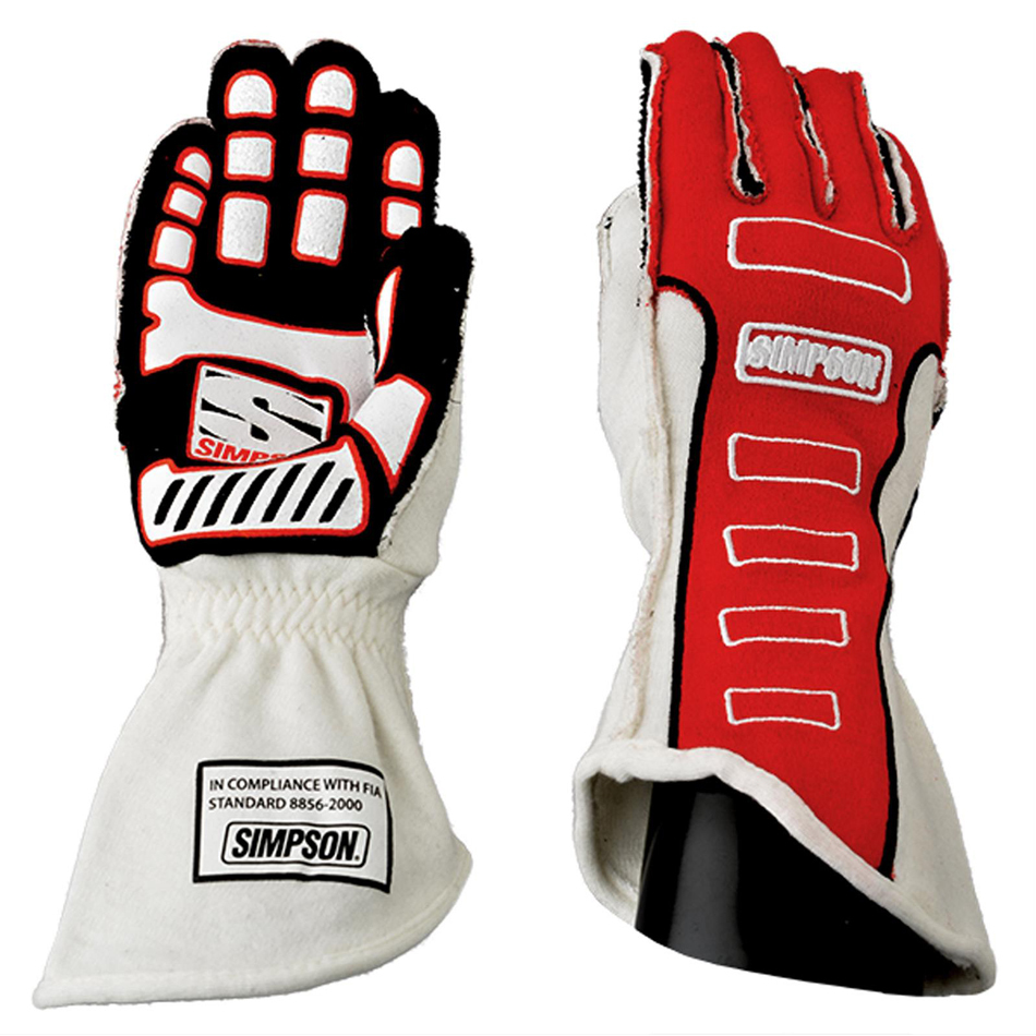 Competitor Glove Large Red Outer Seam Peyton Racing LLC